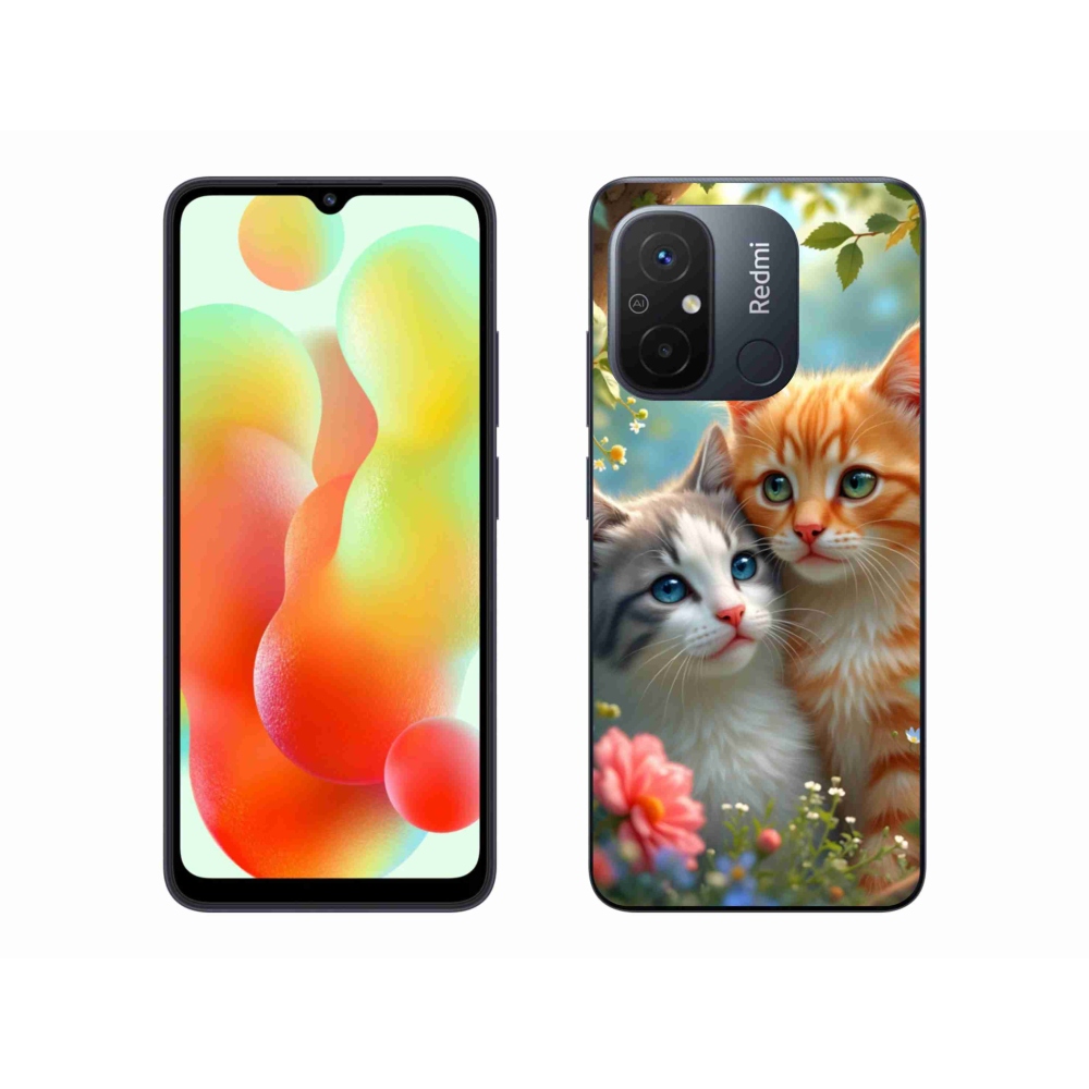 Gelový kryt mmCase na Xiaomi Redmi 12C - kočičí láska 2