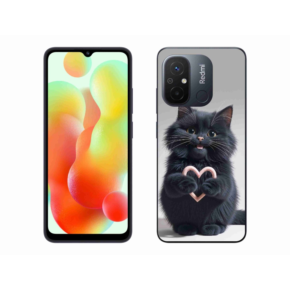 Gelový kryt mmCase na Xiaomi Redmi 12C - kočičí láska 3