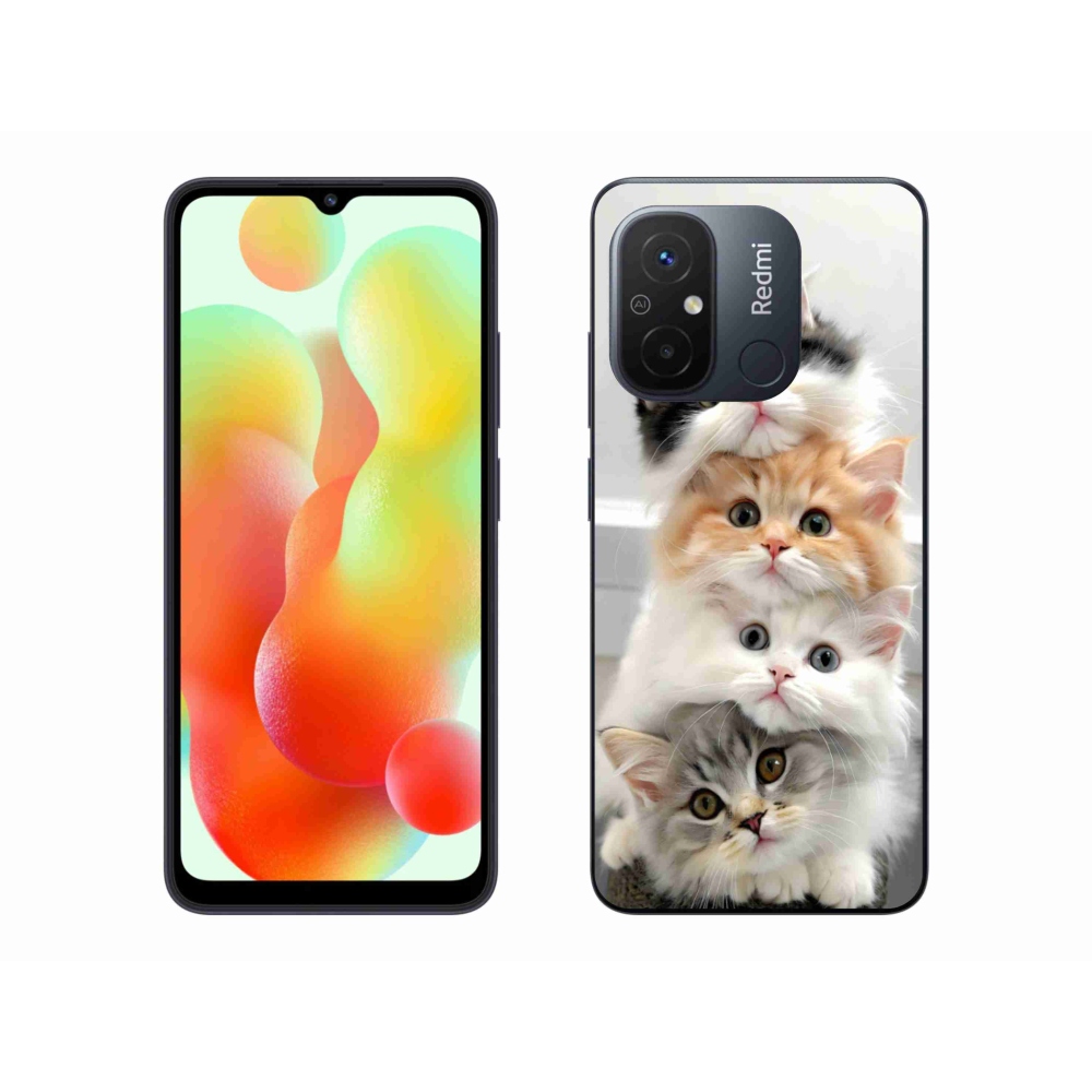 Gelový kryt mmCase na Xiaomi Redmi 12C - kočičí parta