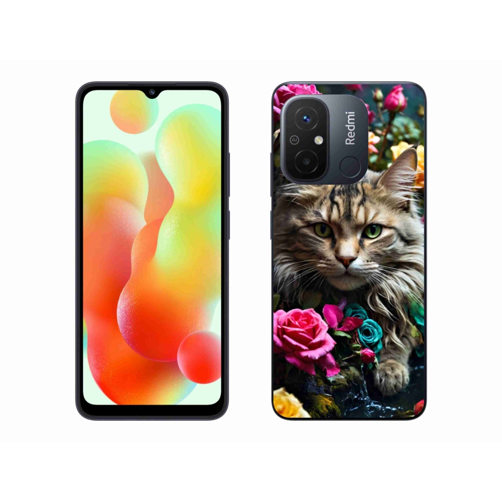 Gelový kryt mmCase na Xiaomi Redmi 12C - kočíčí pohled 2