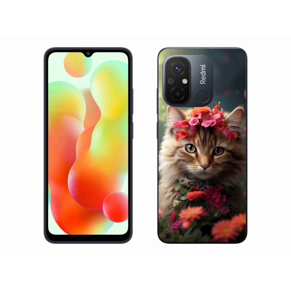 Gelový kryt mmCase na Xiaomi Redmi 12C - kočíčí princezna