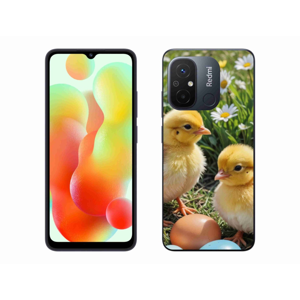 Gelový kryt mmCase na Xiaomi Redmi 12C - kuřátka