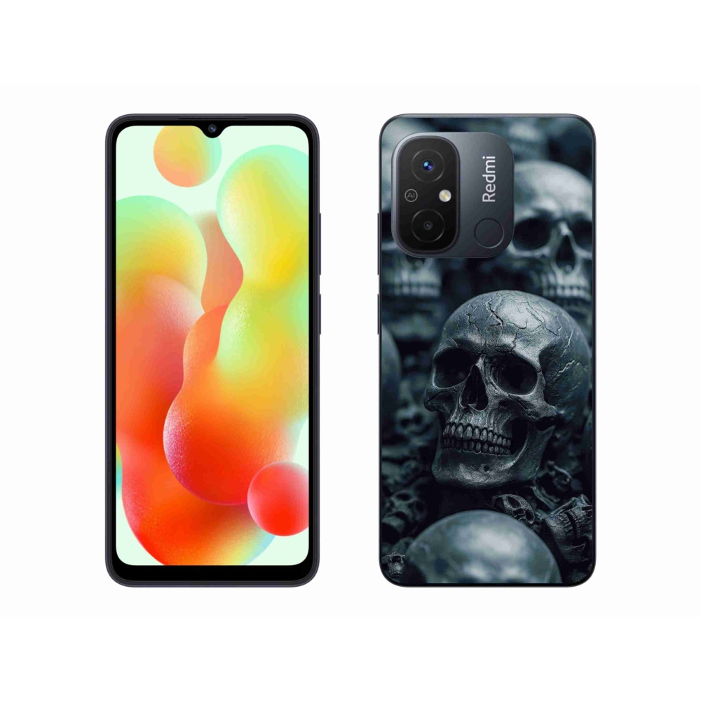 Gelový kryt mmCase na Xiaomi Redmi 12C - lebka 2