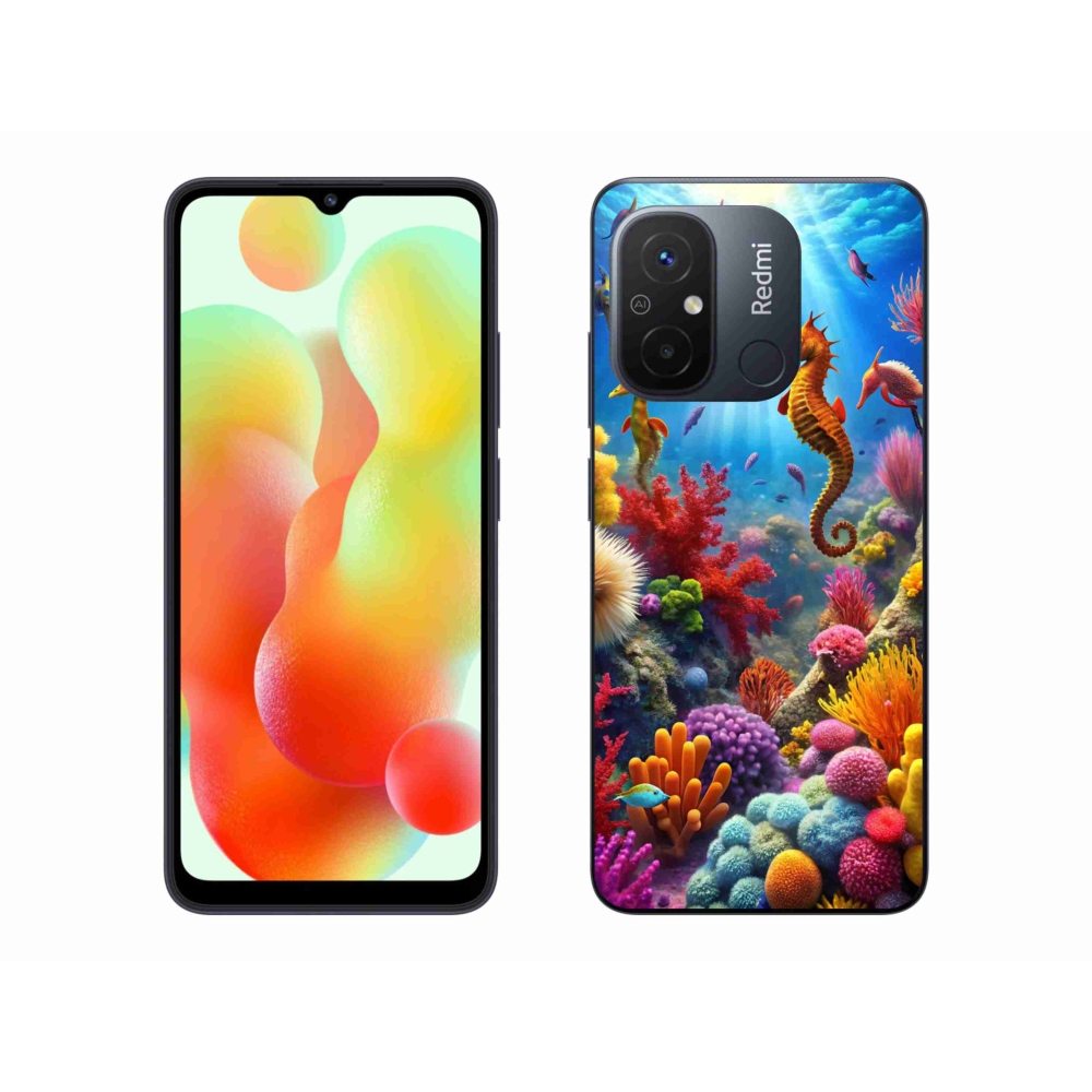 Gelový kryt mmCase na Xiaomi Redmi 12C - mořský svět 3