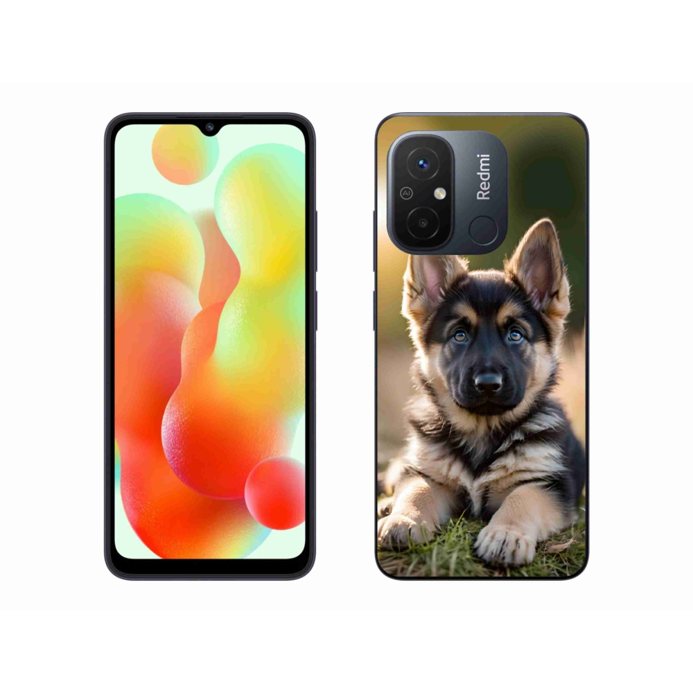 Gelový kryt mmCase na Xiaomi Redmi 12C - německý ovčák v přírodě
