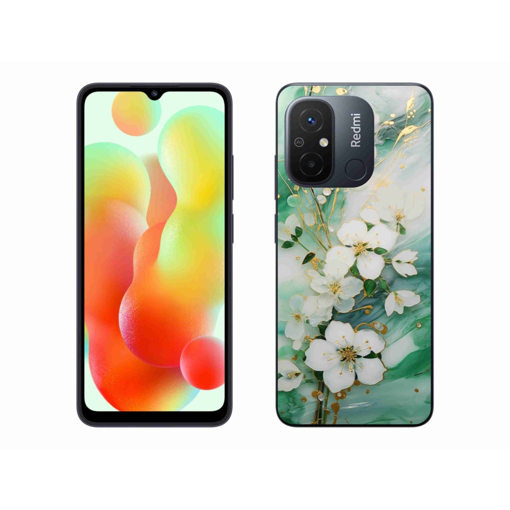 Gelový kryt mmCase na Xiaomi Redmi 12C - něžné květy