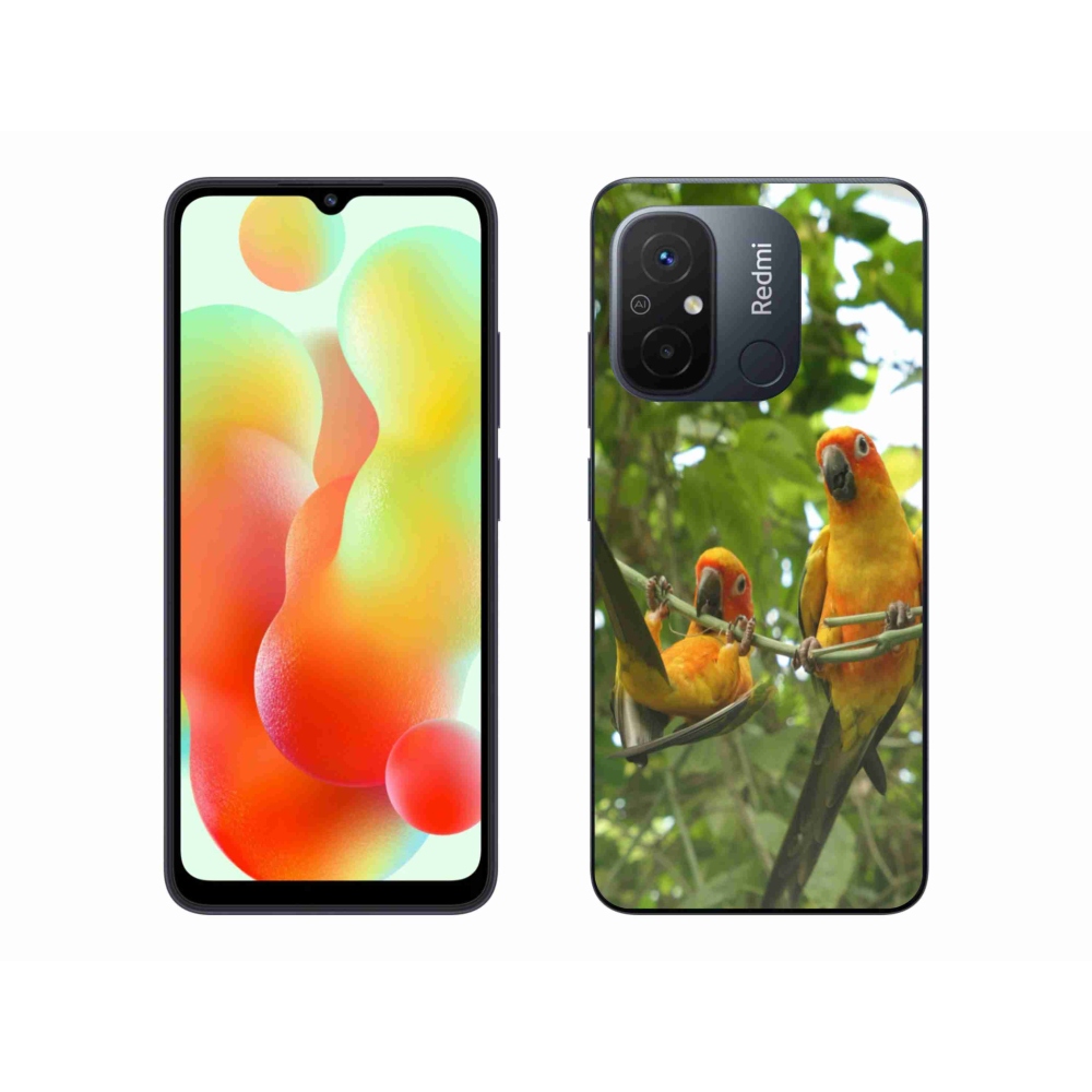 Gelový kryt mmCase na Xiaomi Redmi 12C - papoušci aratingy