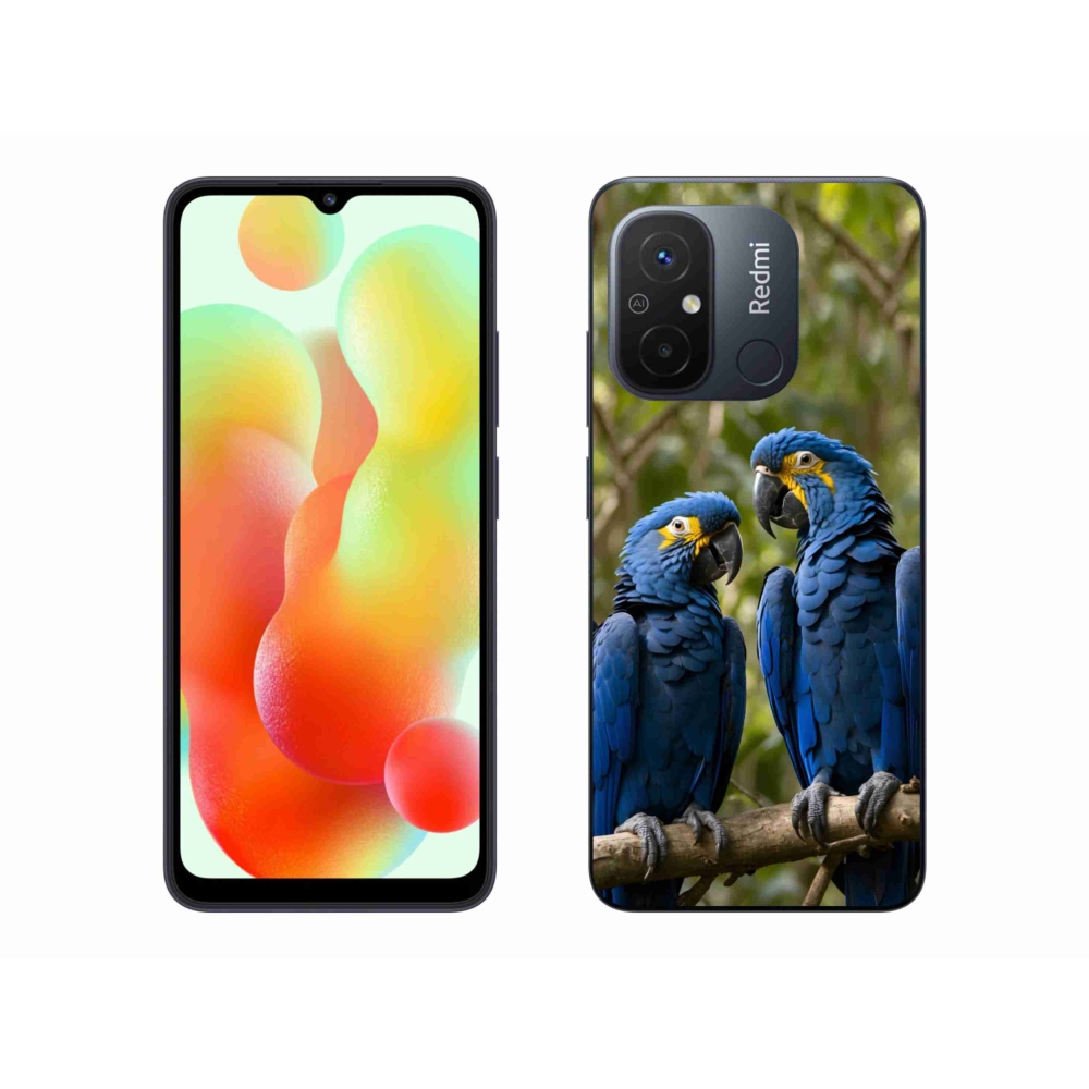 Gelový kryt mmCase na Xiaomi Redmi 12C - papouščí duo