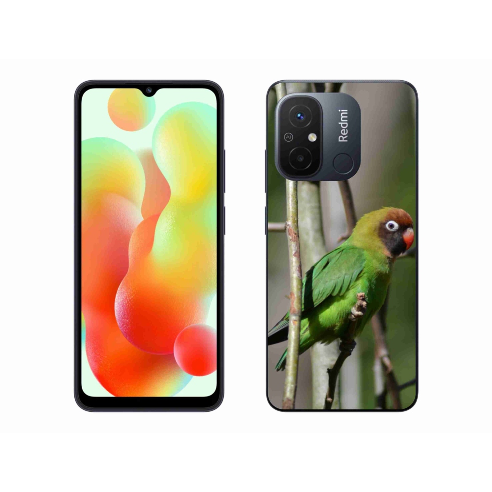 Gelový kryt mmCase na Xiaomi Redmi 12C - papoušek agapornis