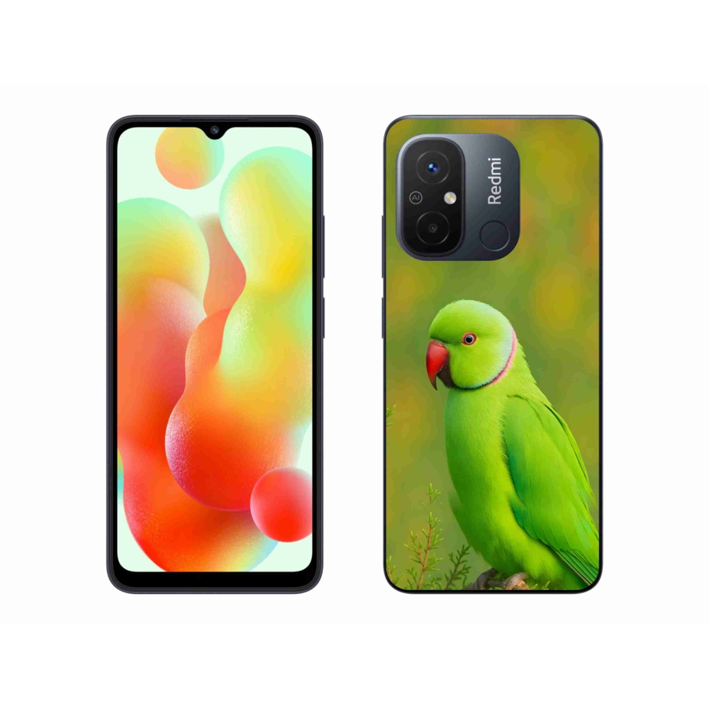 Gelový kryt mmCase na Xiaomi Redmi 12C - papoušek alexandr 2