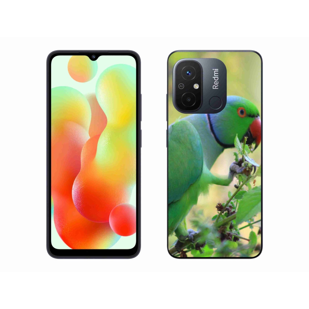 Gelový kryt mmCase na Xiaomi Redmi 12C - papoušek alexandr
