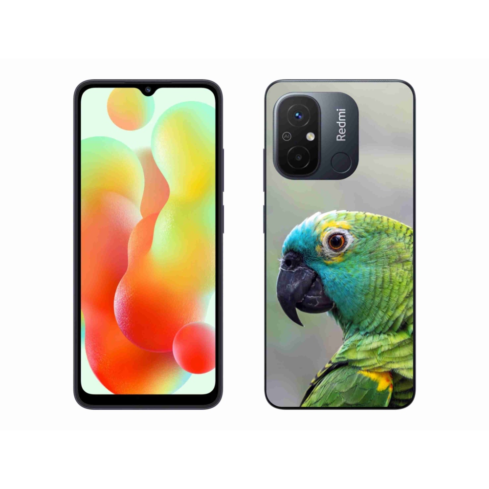 Gelový kryt mmCase na Xiaomi Redmi 12C - papoušek amazoňan