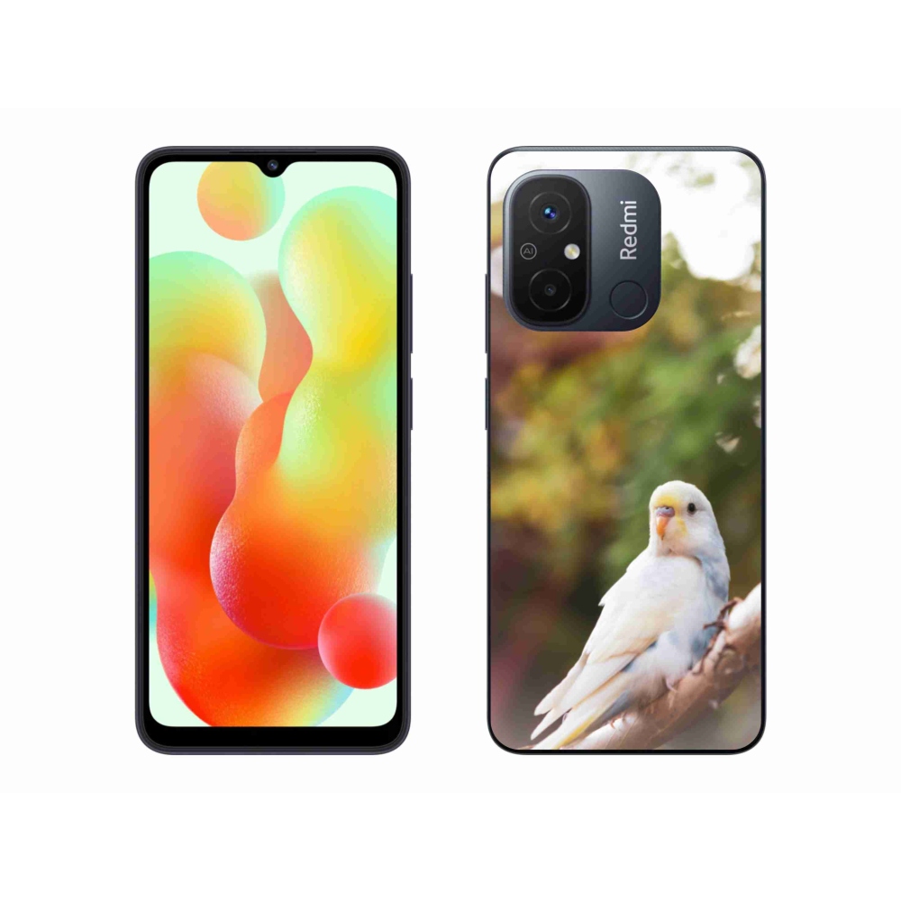 Gelový kryt mmCase na Xiaomi Redmi 12C - andulka bílá