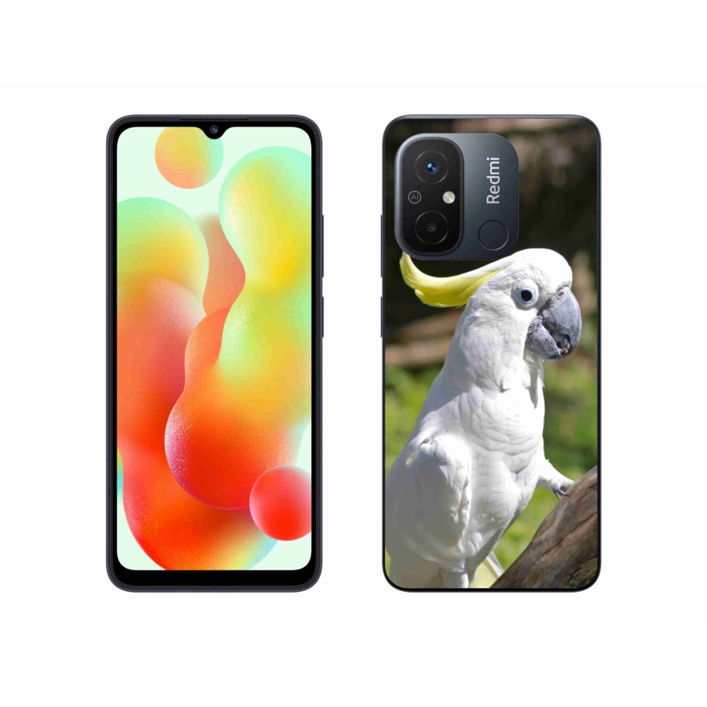 Gelový kryt mmCase na Xiaomi Redmi 12C - papoušek kakadu 2