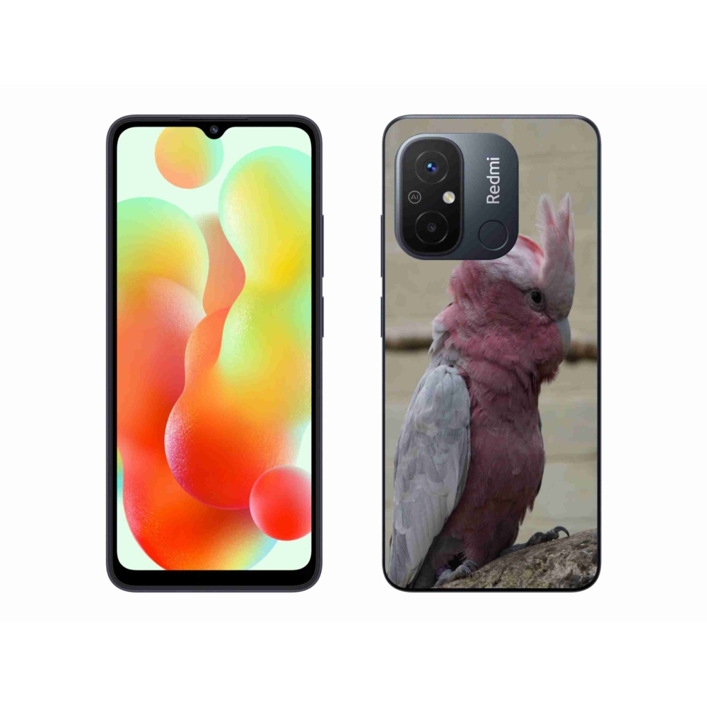 Gelový kryt mmCase na Xiaomi Redmi 12C - papoušek kakadu růžový