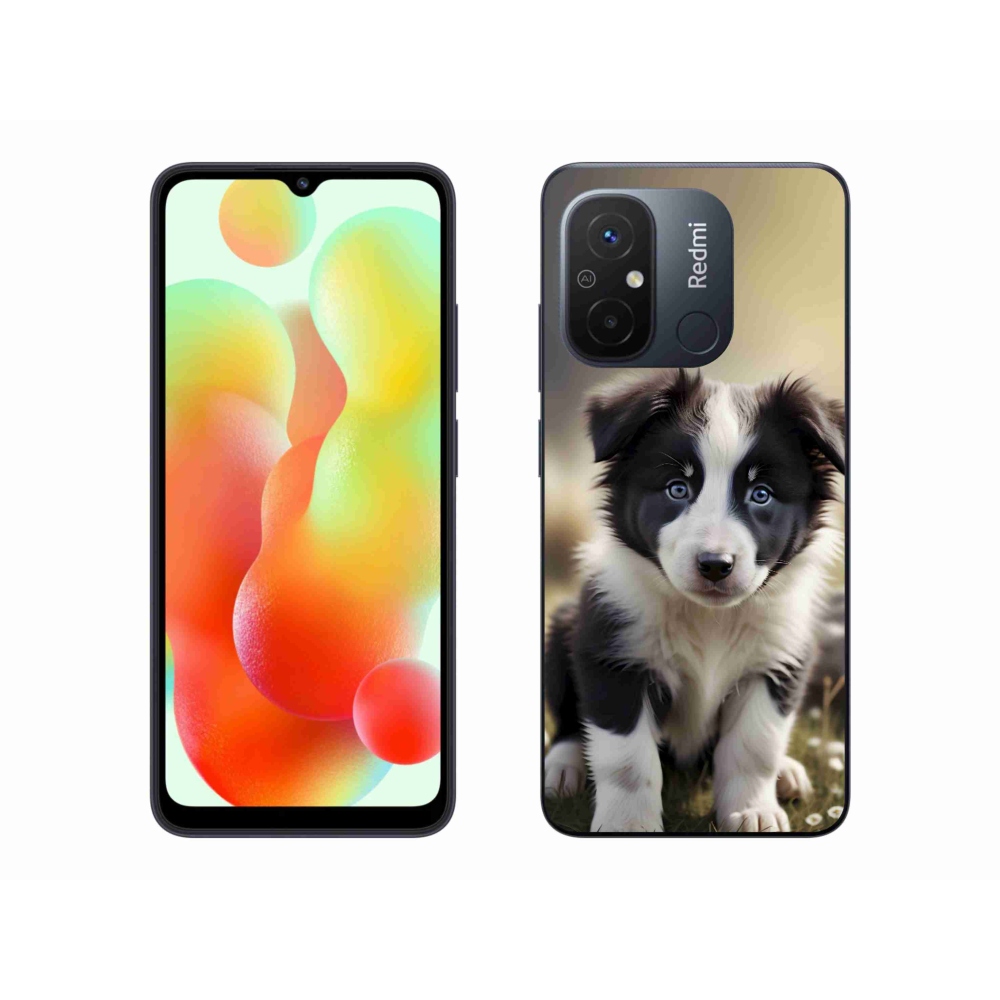 Gelový kryt mmCase na Xiaomi Redmi 12C - roztomilá border kolie