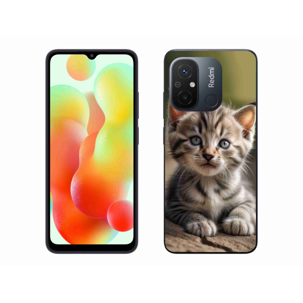 Gelový kryt mmCase na Xiaomi Redmi 12C - roztomilé kotě 9