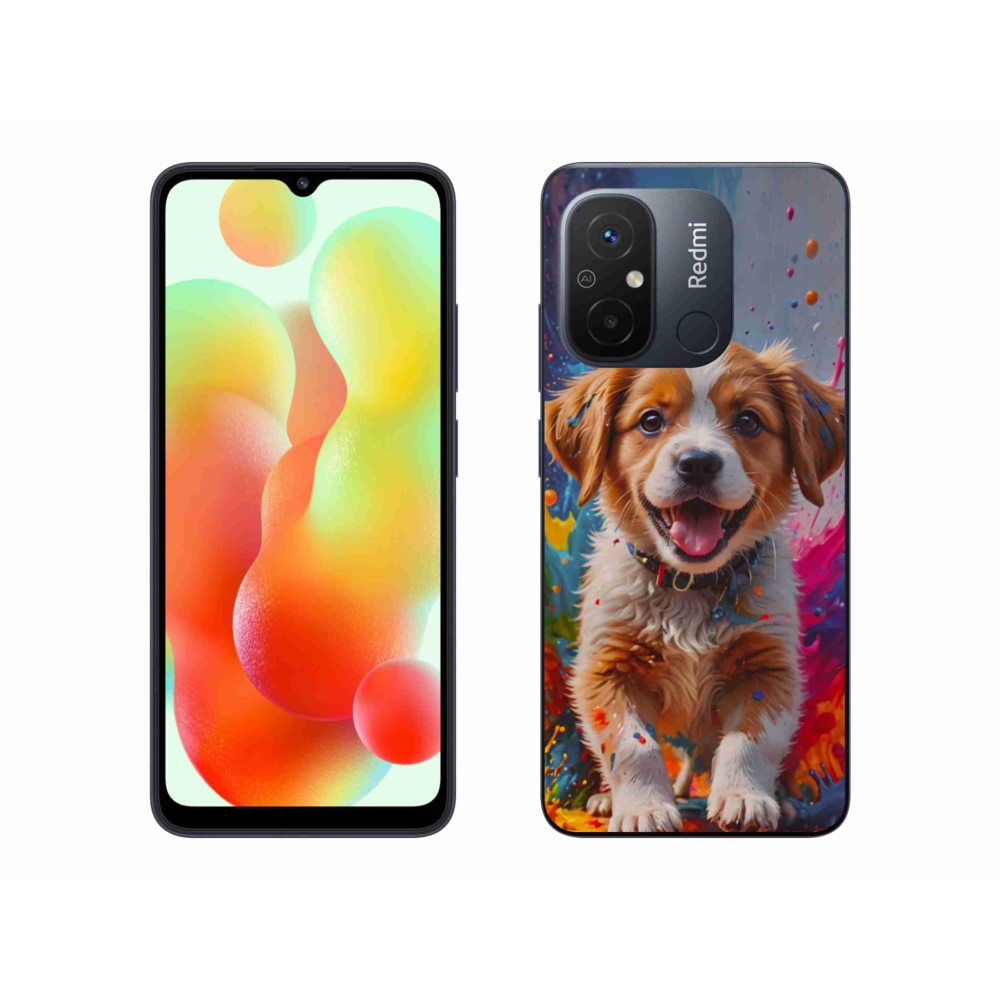 Gelový kryt mmCase na Xiaomi Redmi 12C - roztomilé štěně 3