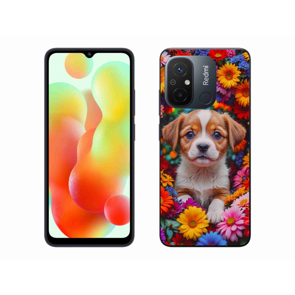 Gelový kryt mmCase na Xiaomi Redmi 12C - roztomilé štěně