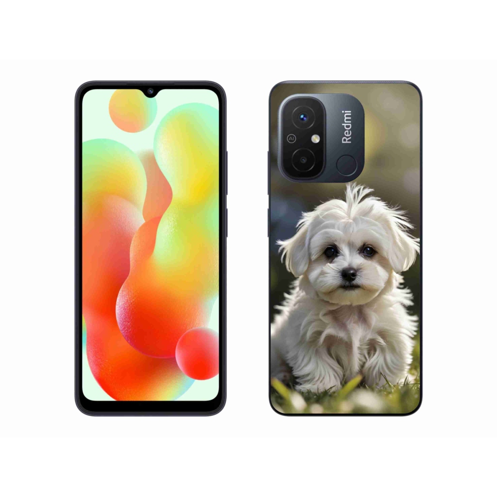 Gelový kryt mmCase na Xiaomi Redmi 12C - roztomilý maltézský psík