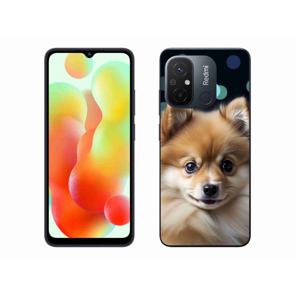 Gelový kryt mmCase na Xiaomi Redmi 12C - roztomilý pomeranian