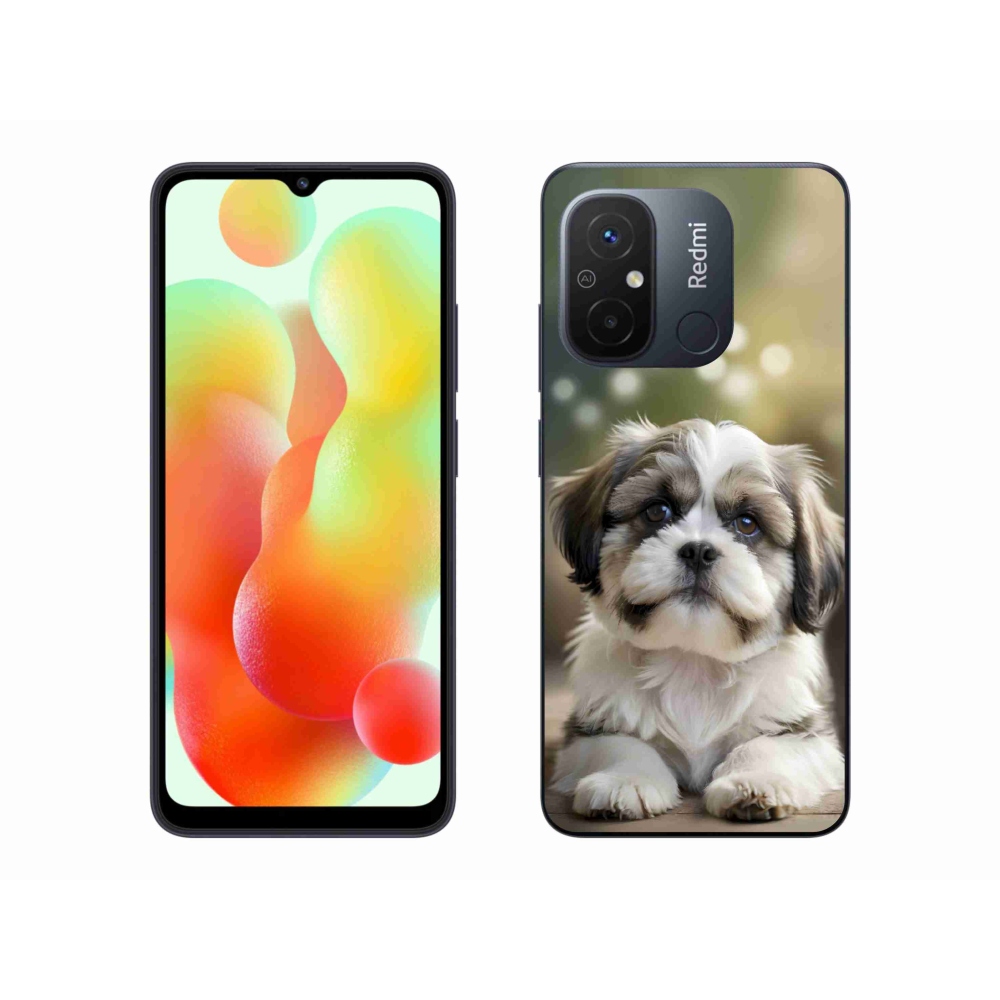 Gelový kryt mmCase na Xiaomi Redmi 12C - roztomilý shih-tzu