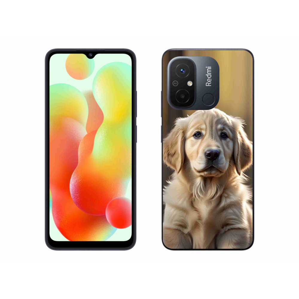 Gelový kryt mmCase na Xiaomi Redmi 12C - roztomilý zlatý retrívr