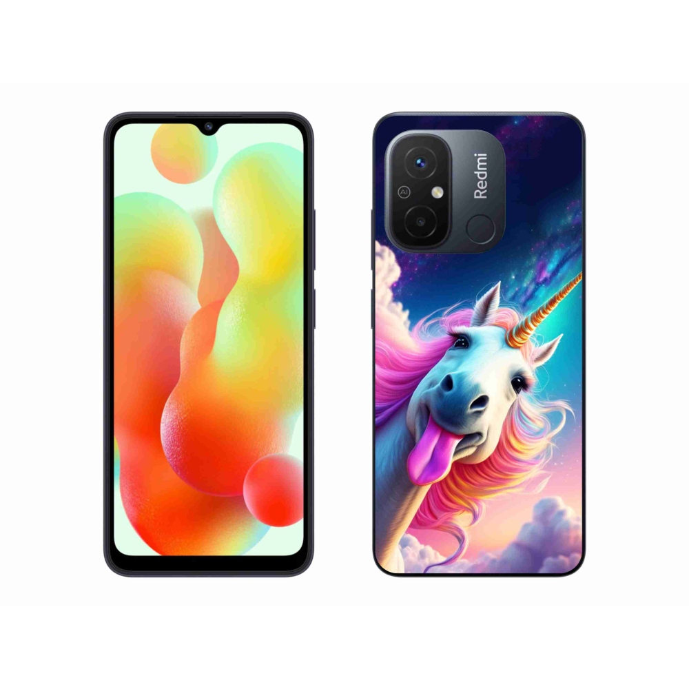 Gelový kryt mmCase na Xiaomi Redmi 12C - šílený jednorožec