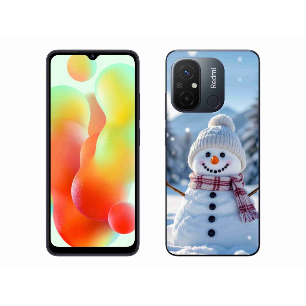 Gelový kryt mmCase na Xiaomi Redmi 12C - sněhulák 3
