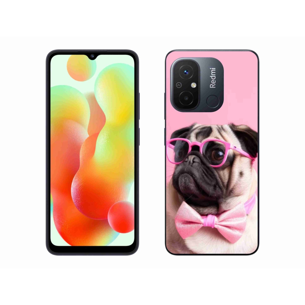 Gelový kryt mmCase na Xiaomi Redmi 12C - stylový mops