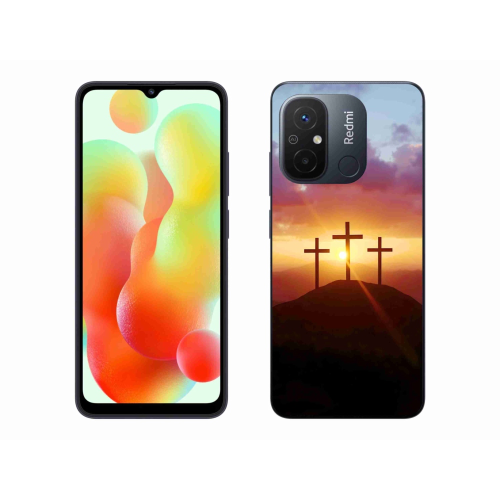 Gelový kryt mmCase na Xiaomi Redmi 12C - tři kříže