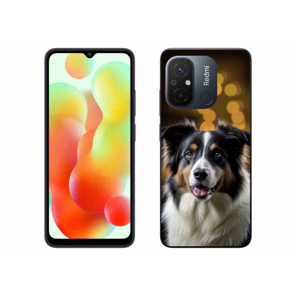 Gelový kryt mmCase na Xiaomi Redmi 12C - usměvavý australský ovčák