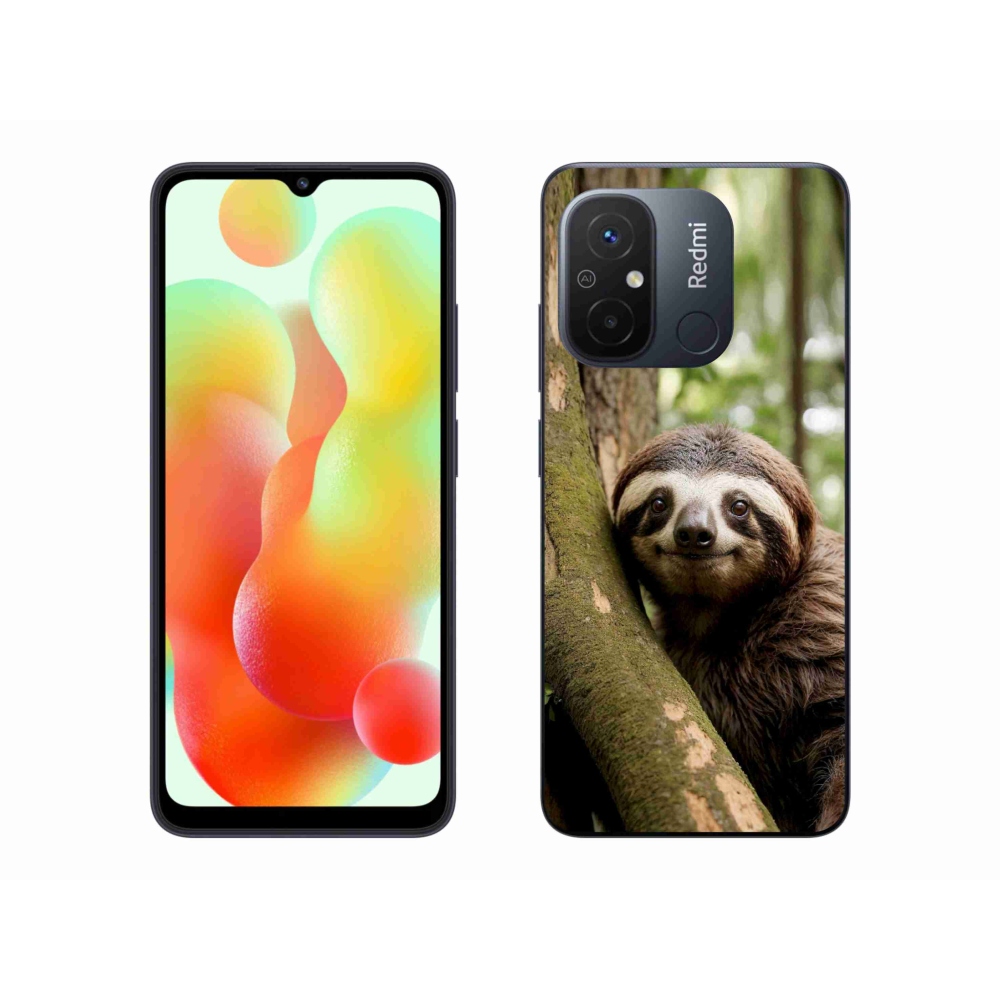 Gelový kryt mmCase na Xiaomi Redmi 12C - usměvavý lenochod