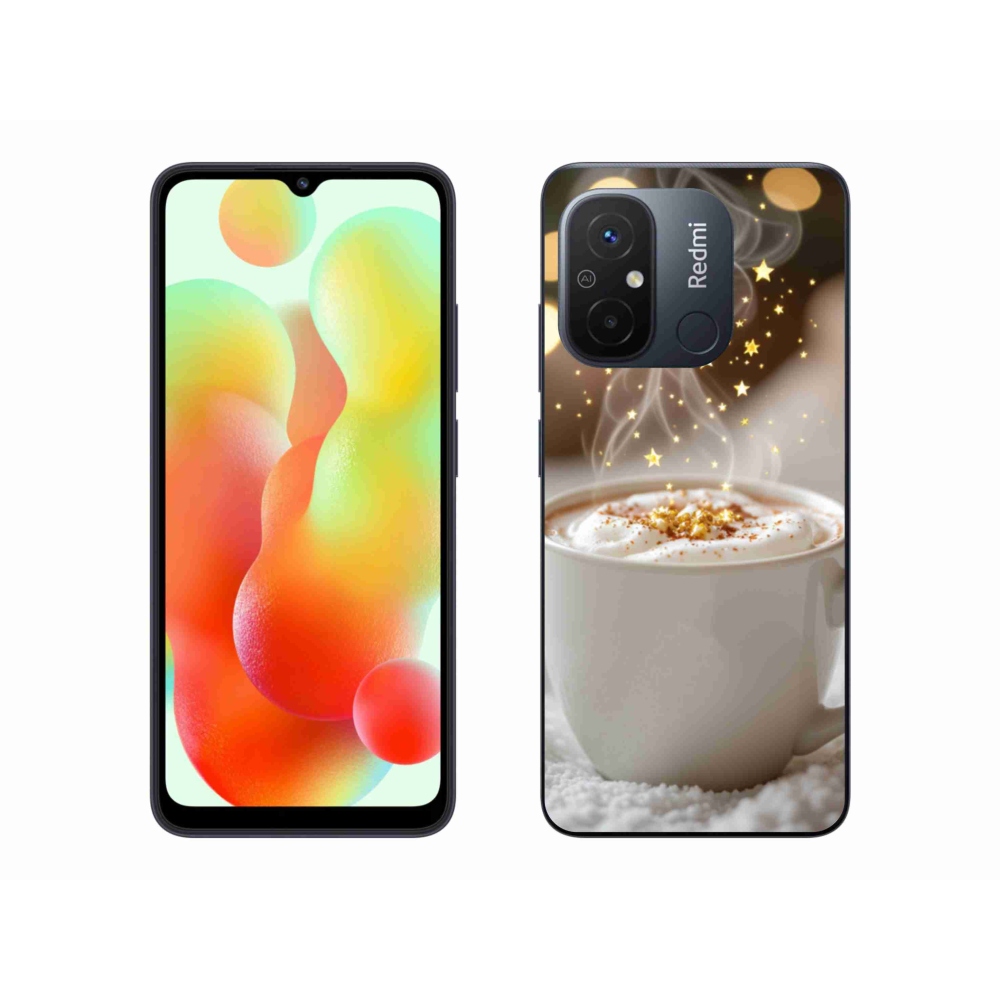 Gelový kryt mmCase na Xiaomi Redmi 12C - vánoční horký nápoj