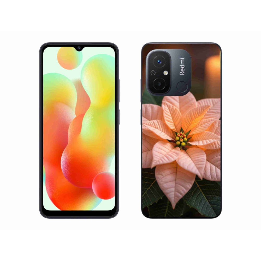 Gelový kryt mmCase na Xiaomi Redmi 12C - vánoční hvězda