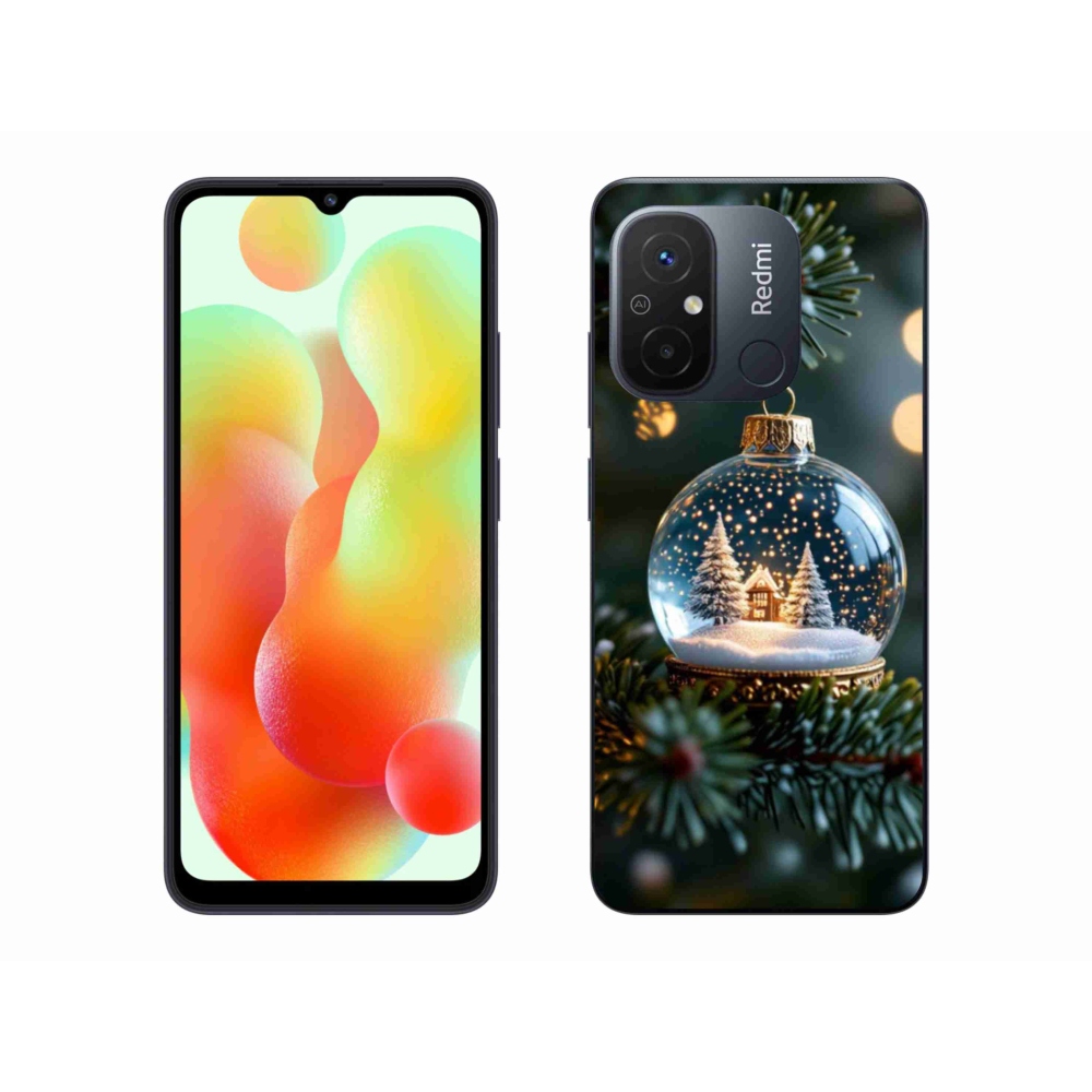 Gelový kryt mmCase na Xiaomi Redmi 12C - vánoční koule 2