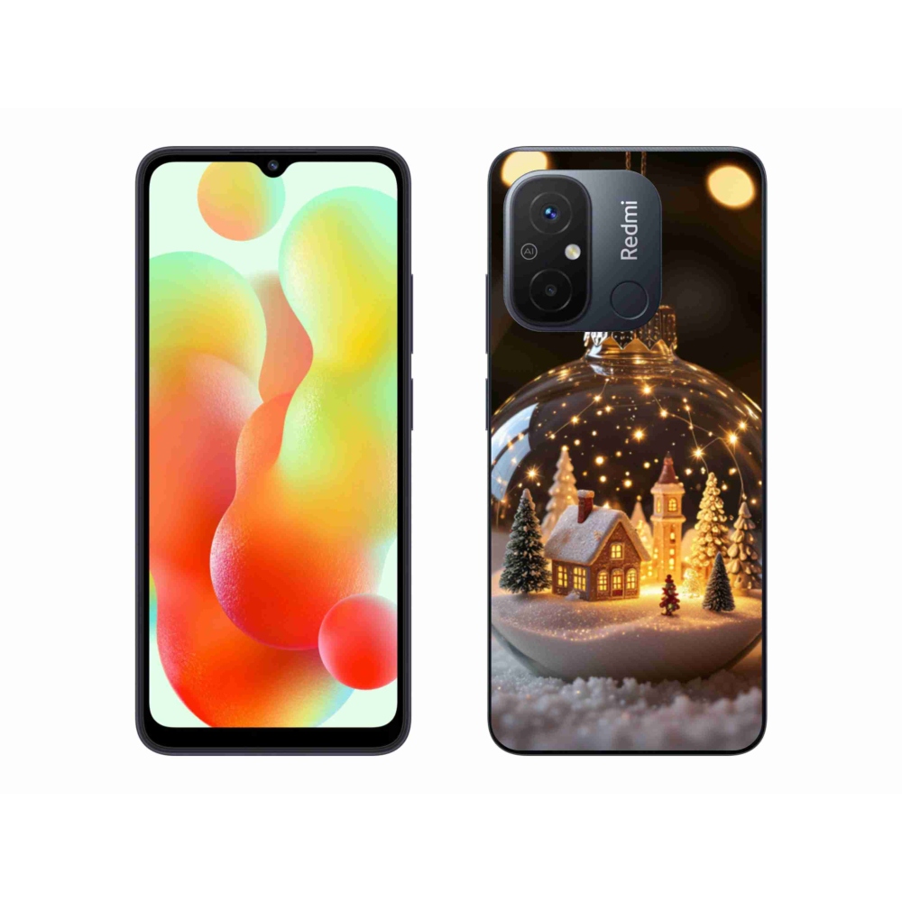 Gelový kryt mmCase na Xiaomi Redmi 12C - vánoční koule 3