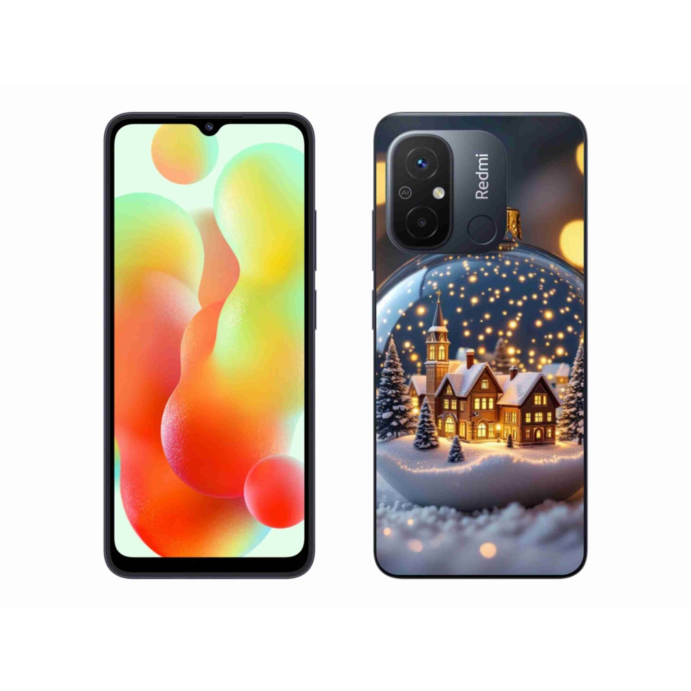 Gelový kryt mmCase na Xiaomi Redmi 12C - vánoční koule 4