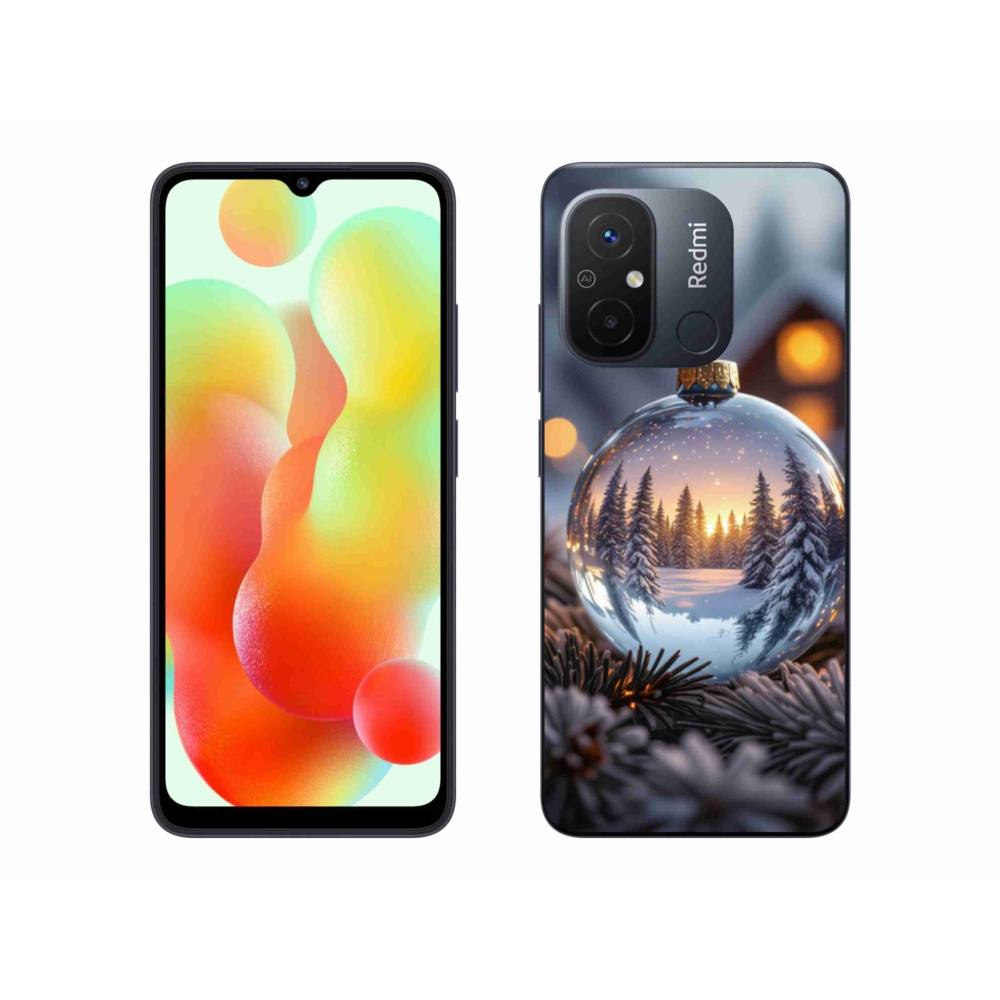 Gelový kryt mmCase na Xiaomi Redmi 12C - vánoční ozdoba