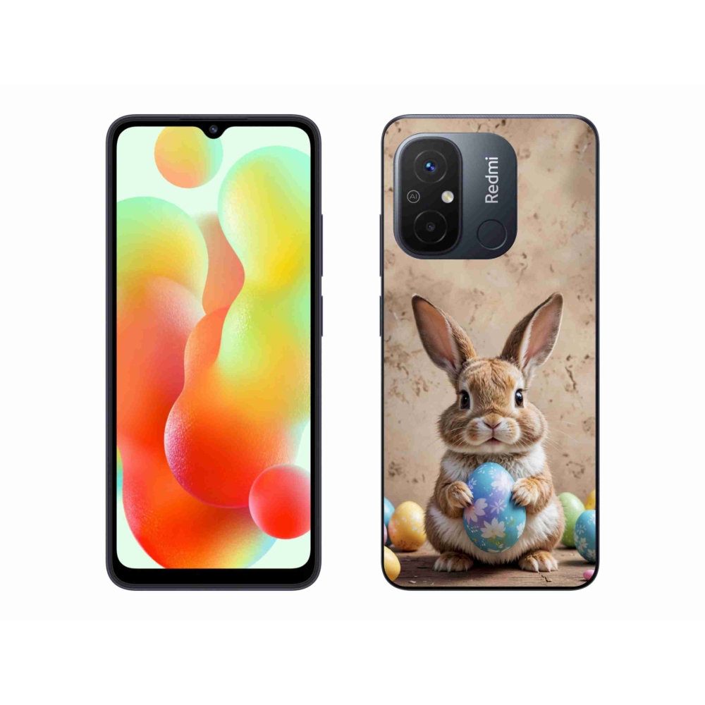 Gelový kryt mmCase na Xiaomi Redmi 12C - velikonoční králíček