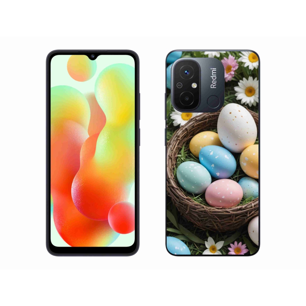 Gelový kryt mmCase na Xiaomi Redmi 12C - velikonoční vajíčka 2