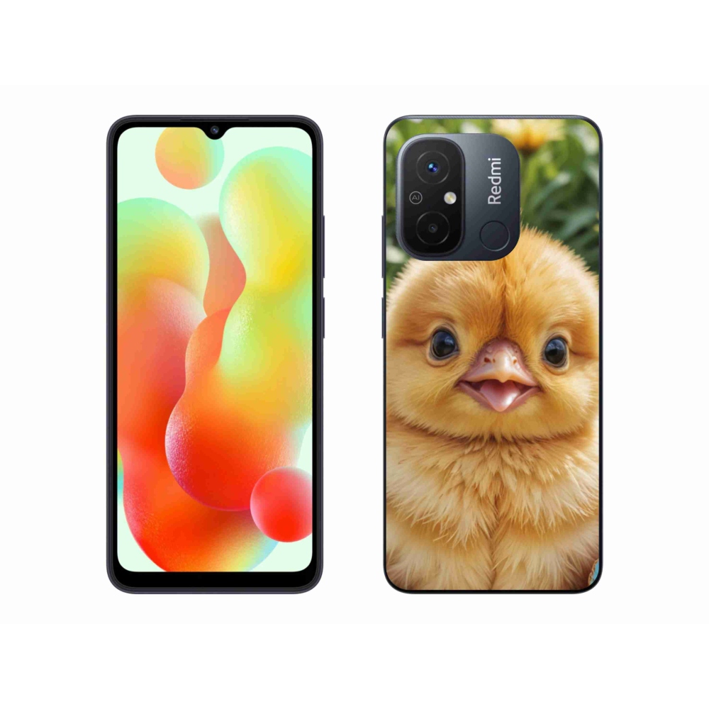 Gelový kryt mmCase na Xiaomi Redmi 12C - veselé kuřátko