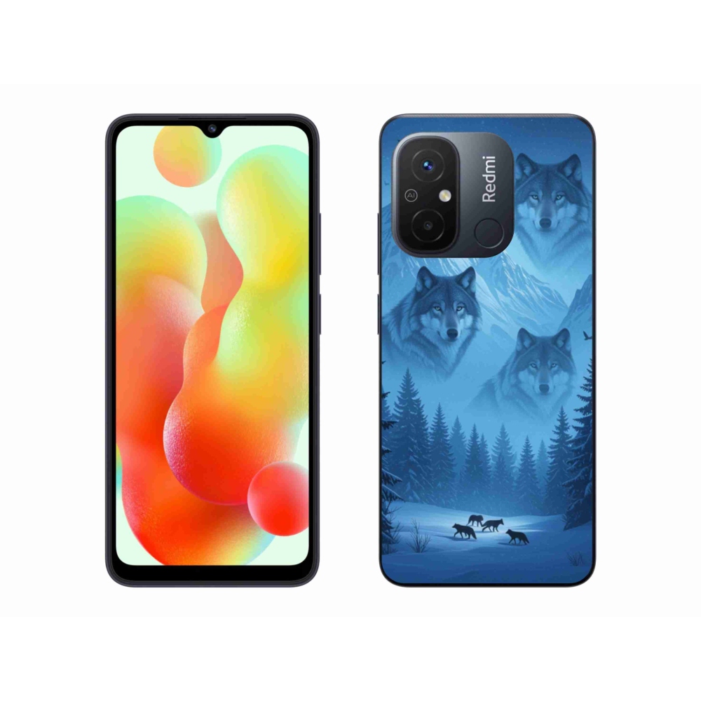 Gelový kryt mmCase na Xiaomi Redmi 12C - vlčí smečka