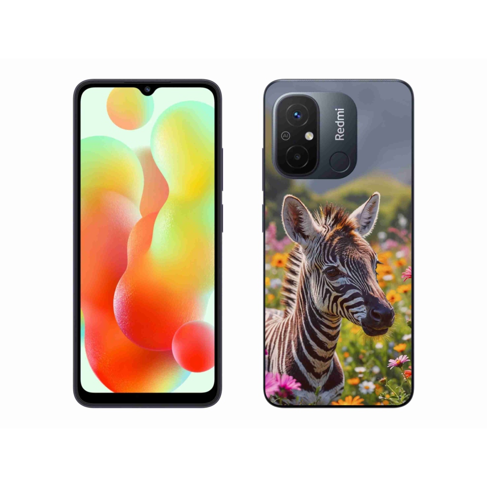 Gelový kryt mmCase na Xiaomi Redmi 12C - zebra na louce