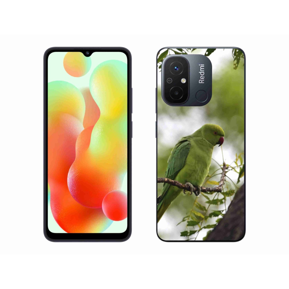 Gelový kryt mmCase na Xiaomi Redmi 12C - zelený papoušek