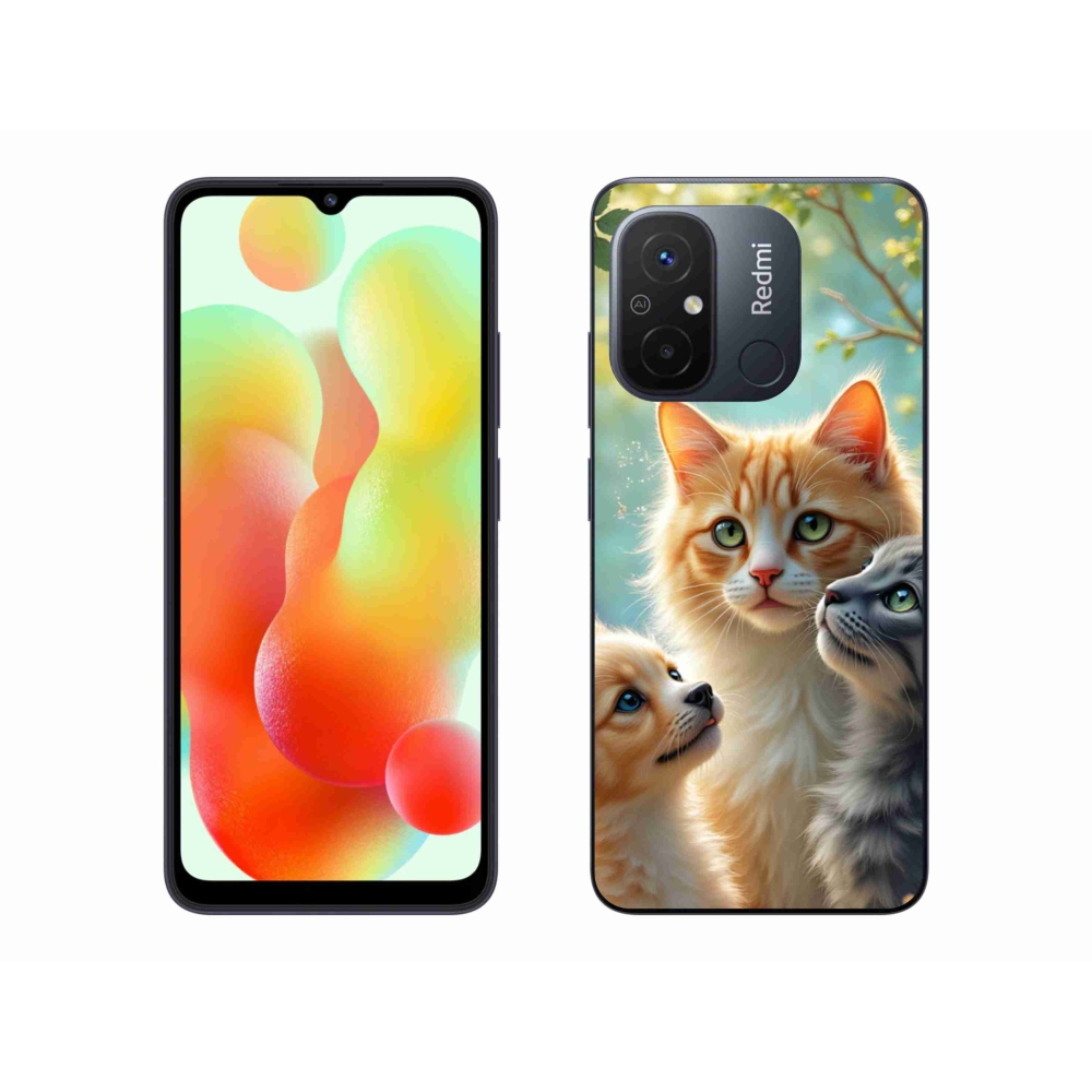 Gelový kryt mmCase na Xiaomi Redmi 12C - zvířecí přátelství 2
