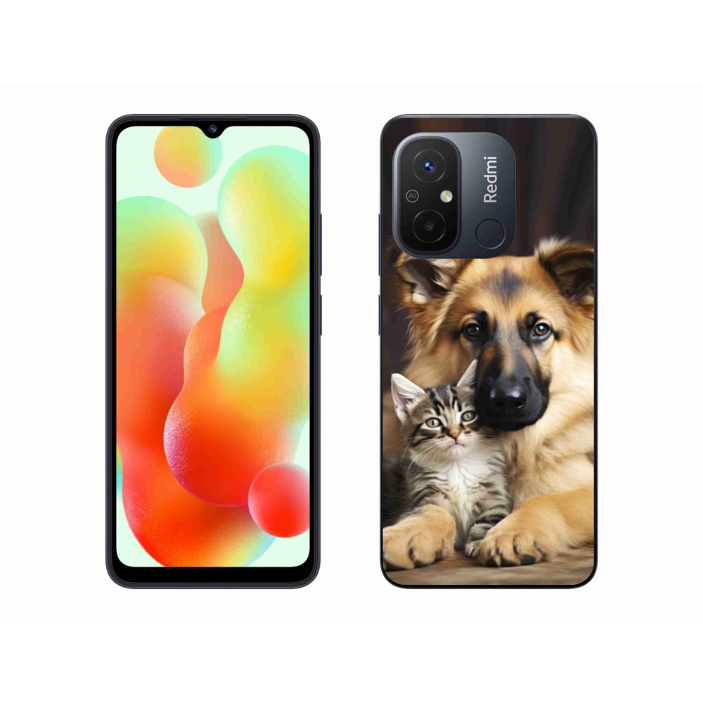 Gelový kryt mmCase na Xiaomi Redmi 12C - zvířecí přátelství