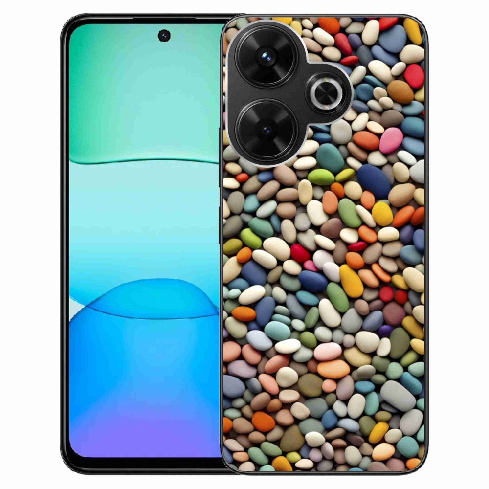 Gelový kryt mmCase na Xiaomi Redmi 13 4G/Poco M6 4G - barevné kamínky 2