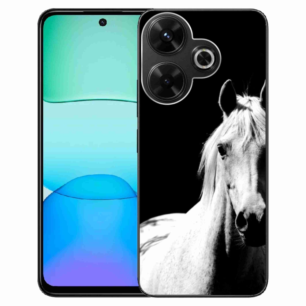 Gelový kryt mmCase na Xiaomi Redmi 13 4G/Poco M6 4G - bílý kůň 5