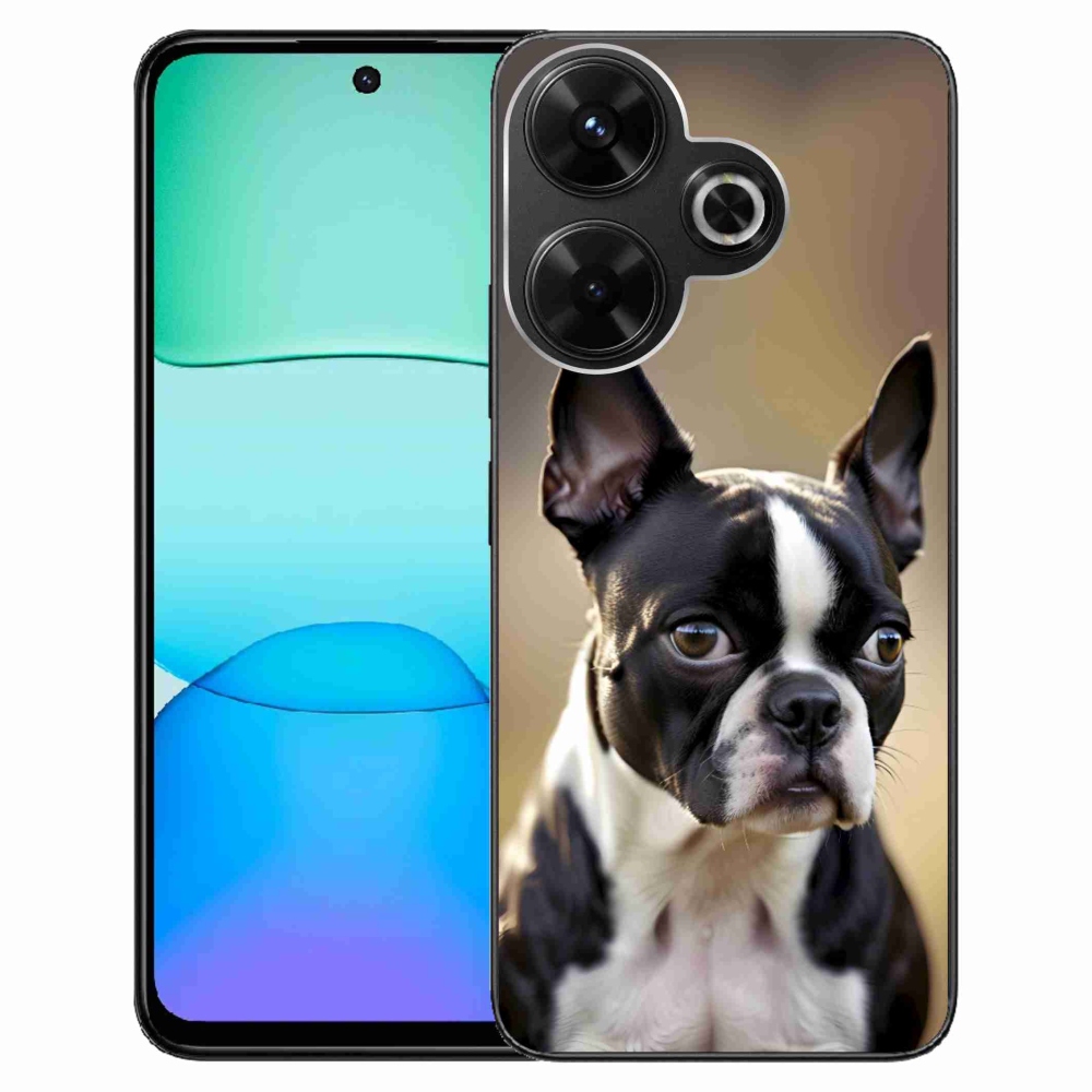 Gelový kryt mmCase na Xiaomi Redmi 13 4G/ Poco M6 4G - bostonský teriér